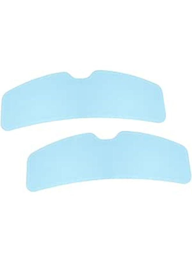 2Pcs Motorcycle Visor Anti Fog Rainproof Film High Definition Clear All Weather Safety Patch - Image 1