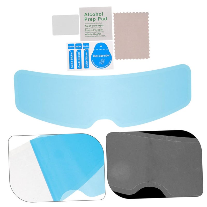 2Pcs Motorcycle Visor Anti Fog Rainproof Film High Definition Clear All Weather Safety Patch - Image 4