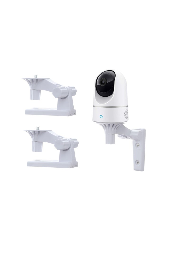 Generic - 2 Pack Adjustable Security Wall Mount Compatible with Eufy Security Indoor Cam E220 and P24 Eufycam 2c/2, Wall Mounts Holder 180 Degree Rotation 1/4" Screw Bracket (NOT Included The Cam) - Image 1