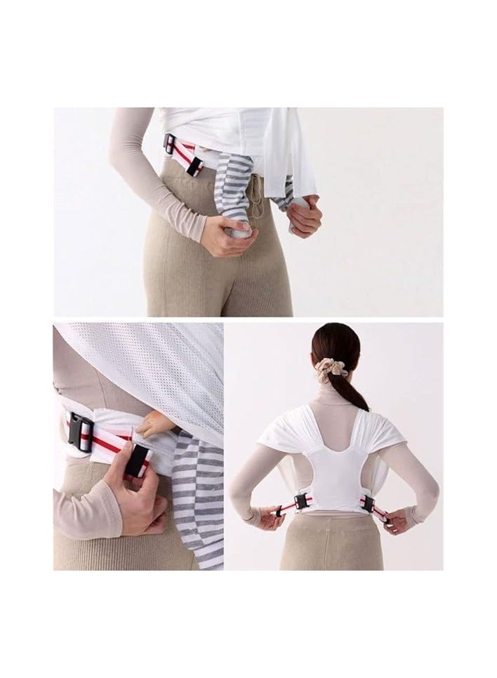 Green Tiger Baby Wrap Carrier Breathable Mesh Cool Summer Fabric Baby Carrier Easy to Wear Hands-Free Baby Carrier Moisture Wicking Soft Ideal for Newborns and Kids Under 50lbs (Beige) (Beige) - Image 3