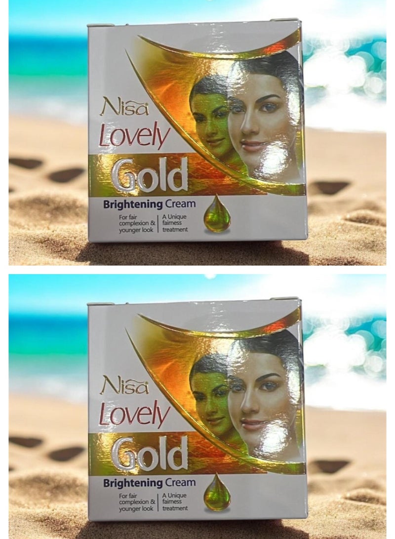 Nisa Lovely Gold Brightening Cream 2 Pcs