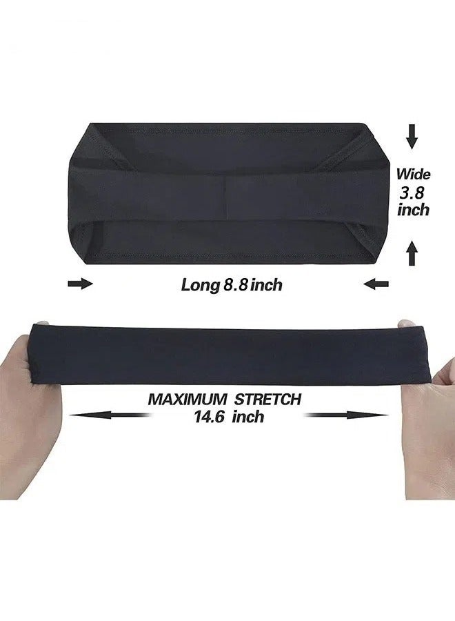 Generic 5 Pcs Mens Running Headband, for Running, Cycling, Basketball, Yoga, Fitness Workout Stretchy Unisex Hairband  - Image 2