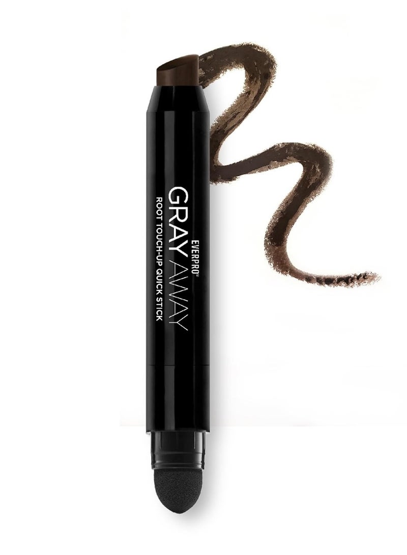 Everpro EVERPRO Gray Away Root Touchup Quick Stick, Black/Dark Brown, 0.1 Oz  - Image 4