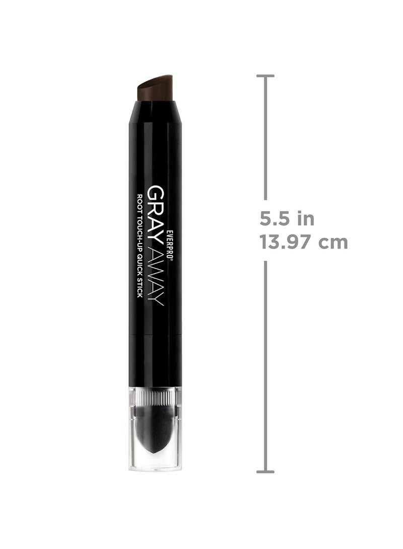 Everpro EVERPRO Gray Away Root Touchup Quick Stick, Black/Dark Brown, 0.1 Oz  - Image 5