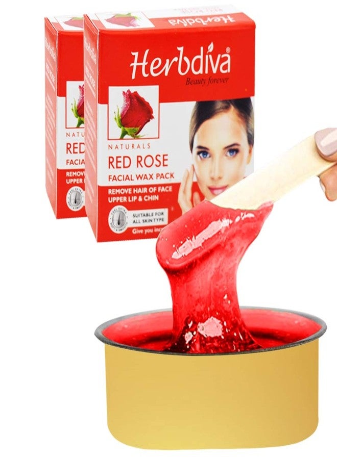 هيربيفا شمع هيربديفا كاتوري للوجه برائحة الورد الأحمر، 80 غرام (عبوة من قطعتين) - Image 1