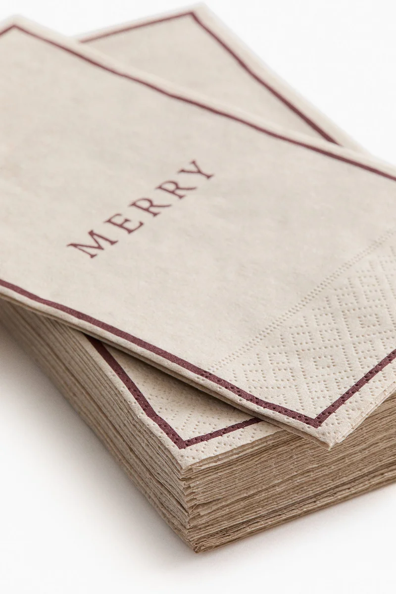 اتش اند ام مناديل ورقية مستطيلة - عبوة من 15 قطعة