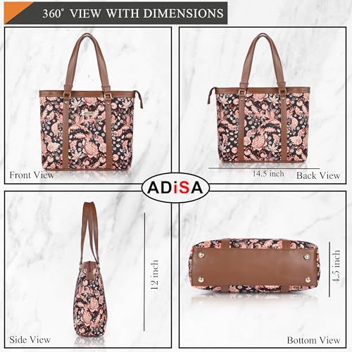 ADISA Women's Western (Black-Peach) - Image 2