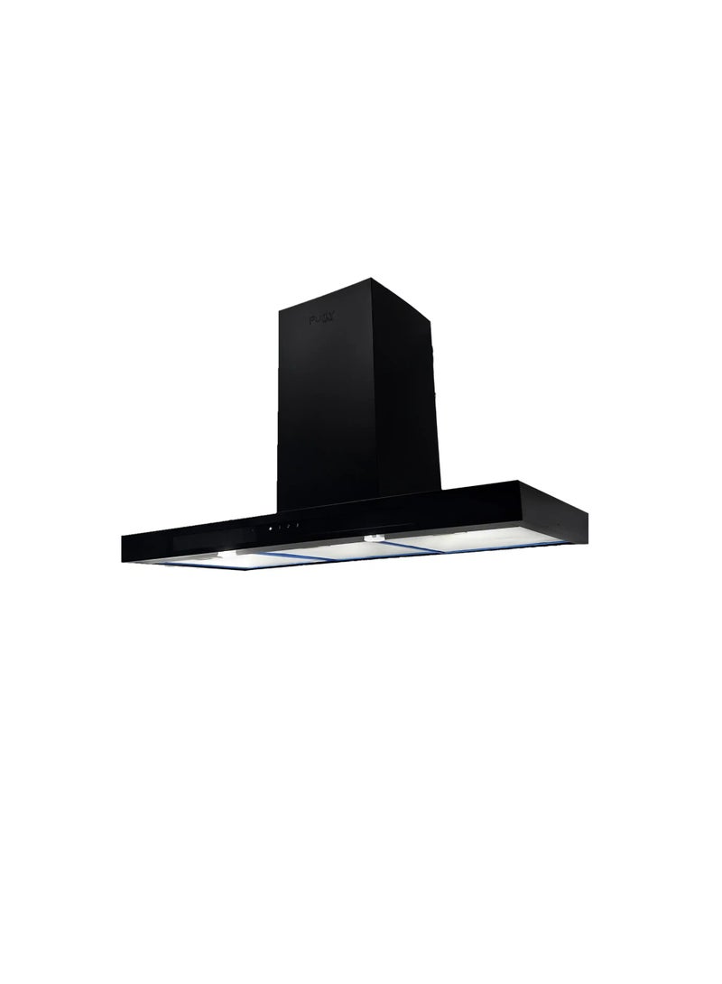 Fresh 90cm Built-in T-Shaped Cooker Hood, Black, Touch Control - Image 5