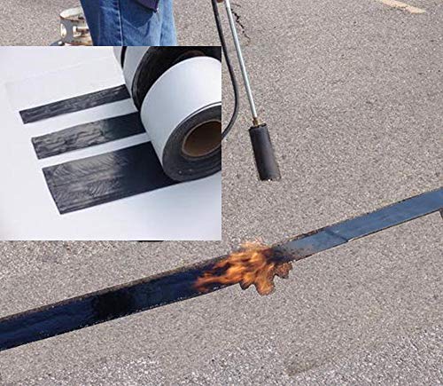 EWT (615) EWT Premium Asphalt Tarmac Parking lot Joint and Crack Sealer Hot-Filler Repair Tape 50 FT Long (2 inchs x 50ft Tape) - Image 2