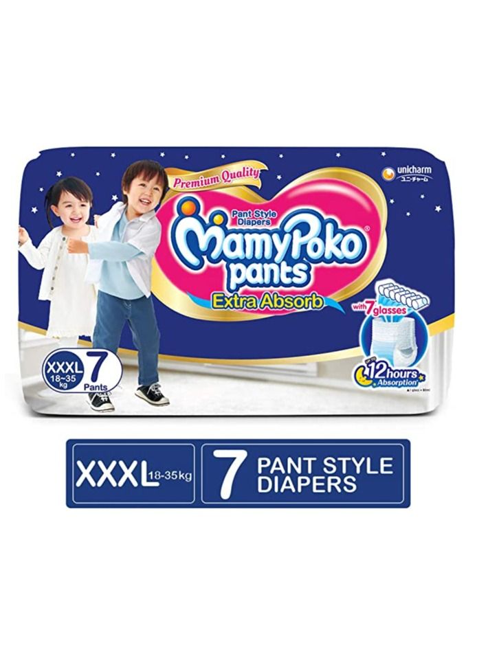 MamyPoko Pants Extra Absorb Baby Diapers, XXX-Large, 7 Count - Image 2