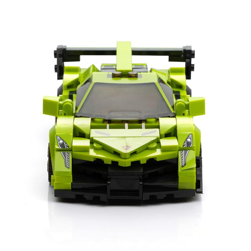 Block Builder Lambo Racing Car Building Block Set (348 Pieces). Racing Car Building Blocks for Kids and Adults - Image 3