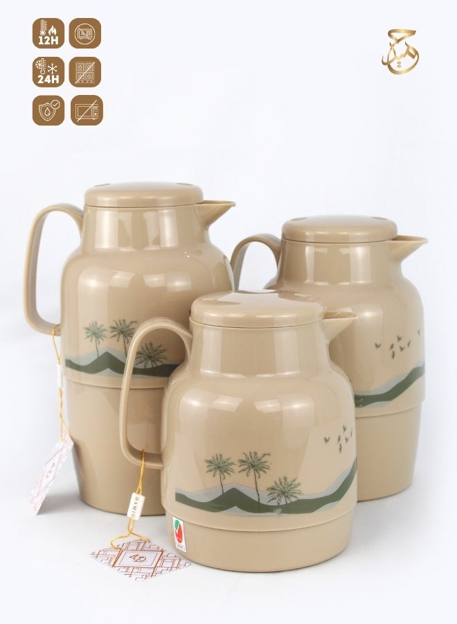 Red Home Vacuum Flask Set 2000ml,1500ml, 1000ml,GB  - Image 1