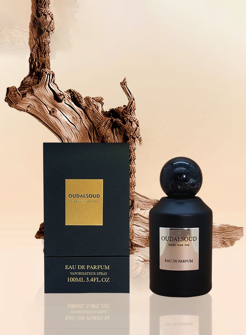 OUDALSOUD Incense Oud EDP 100ML/Woody Oriental Eau De Parfume/25% Fragrance Concentration/For Men And Women/Preferred Gift - Image 1
