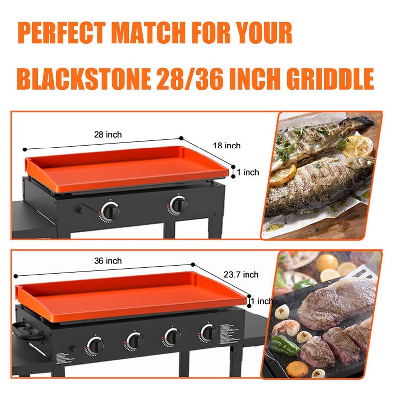 Lyonbi Griddle Cover for Blackstone 36" Inch Griddle,Silicone Griddle Cover,Blackstone Griddle Accessories,Heavy Duty Food Grade Silicone Grill Cover, All-season Grill Protective - Image 2