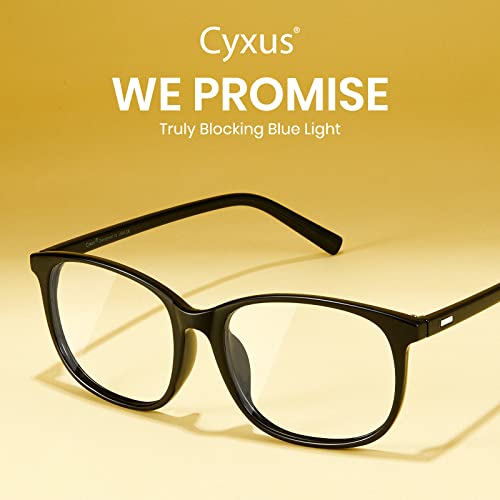 Cyxus Blue Light Blocking Glasses Women Men Computer Gaming Square Glasses UV400 Protection Anti Eyestrain - Image 2