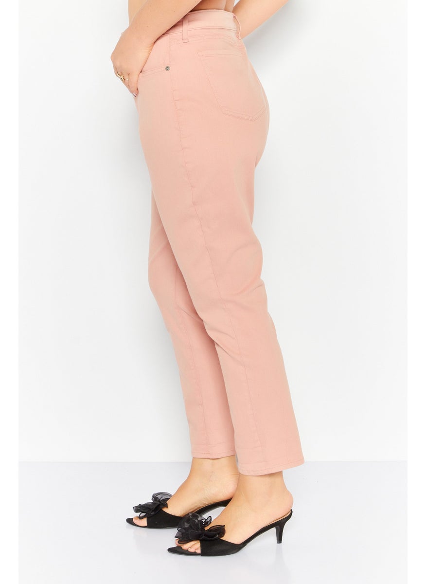 NYDJ - Women Regular Fit Plain Stretchable Jeans, Peach - Image 1