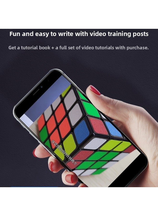 Master Rubik's Cube Third Order 3 Two Four Four Five Order Smooth Beginners Suit Full Set Of Special Toys For Professional Competition-Color:Level 4 【white Frosted】-level 3  - Image 3
