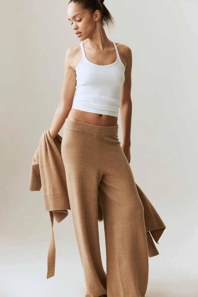 H&M Fine-knit trousers