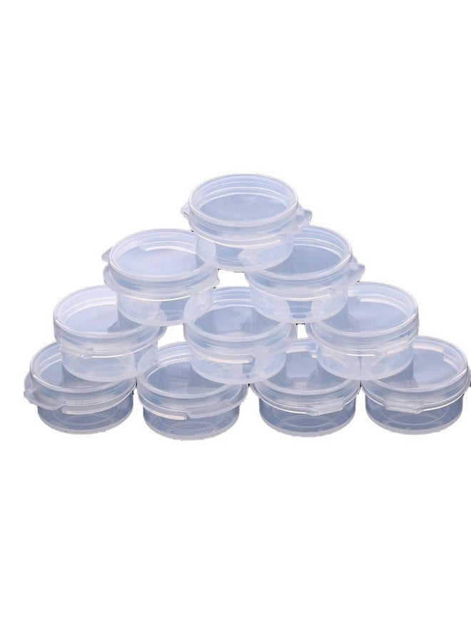 EORTA 50 Pcs Plastic Cosmetic Jar 5G Empty Clear Case With Snap Lids Portable Mini Storage Box Makeup Jar Sample Bottle Sealing Pot Cosmetic Containers For Sampling, Traveling, Mixing  - Image 1