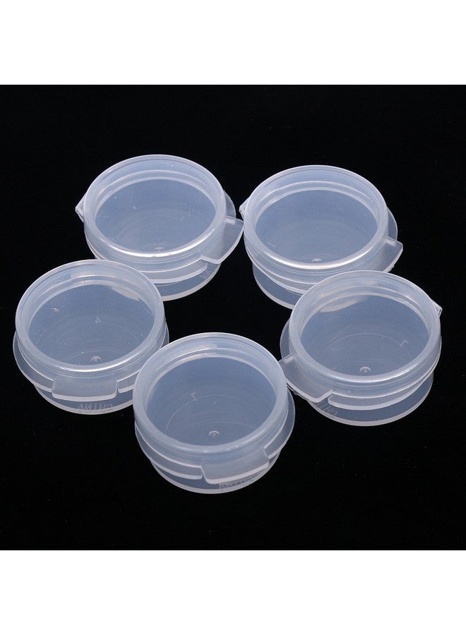 EORTA 50 Pcs Plastic Cosmetic Jar 5G Empty Clear Case With Snap Lids Portable Mini Storage Box Makeup Jar Sample Bottle Sealing Pot Cosmetic Containers For Sampling, Traveling, Mixing  - Image 3