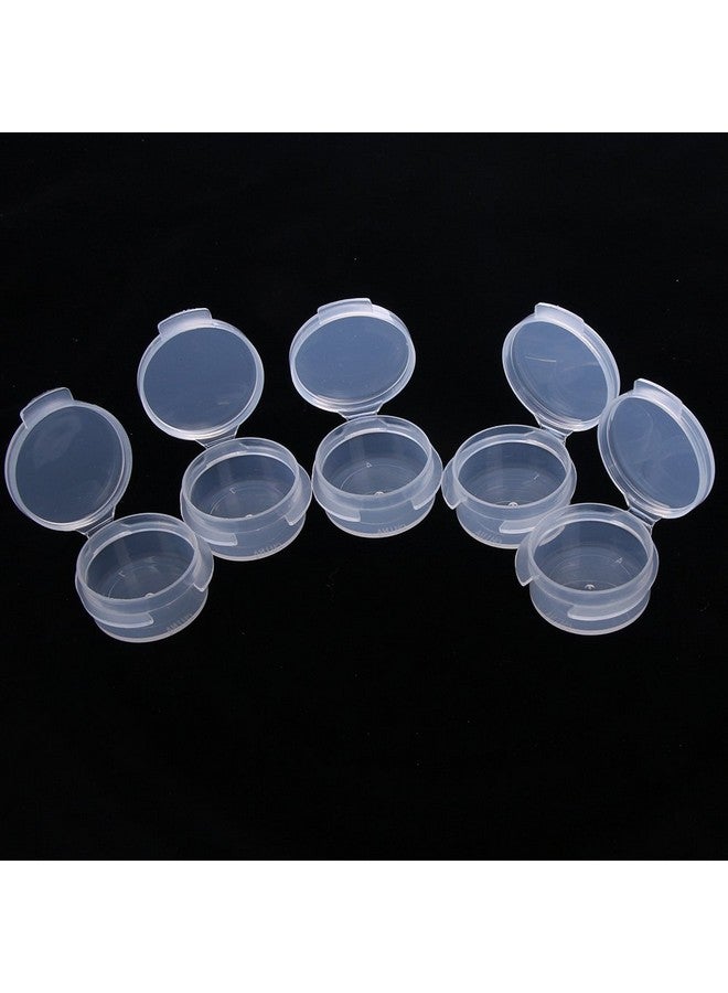 EORTA 50 Pcs Plastic Cosmetic Jar 5G Empty Clear Case With Snap Lids Portable Mini Storage Box Makeup Jar Sample Bottle Sealing Pot Cosmetic Containers For Sampling, Traveling, Mixing  - Image 2