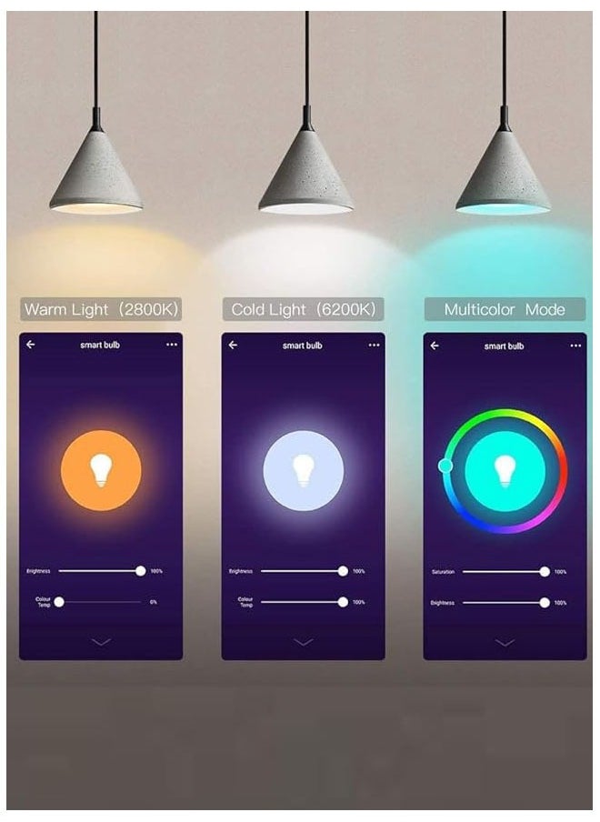 عربست - لمبة بلوتوث Wi-Fi ذكية 10 واط تعمل مع مساعد Alexa Google و IFTTT مع 16 مليون لون ضوء قابل للتعتيم 8 أوضاع مختلفة لتوفير الطاقة وأكثر من ذلك بكثير يجب أن يكون لديك أداة ذكية - Image 1