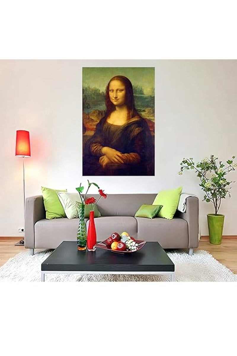 wallpics® Monalisa Painting Poster Waterproof Vinyl Sticker for Home Decor - Image 4