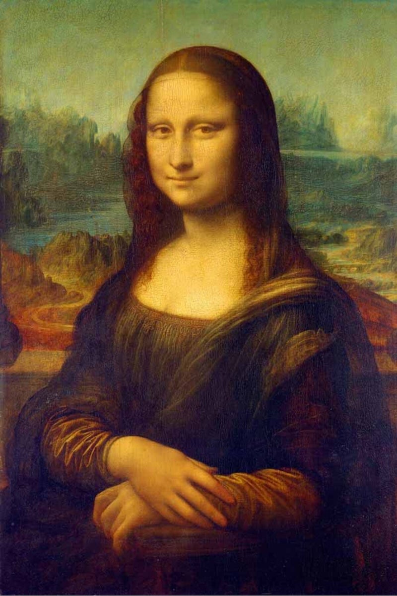 wallpics® Monalisa Painting Poster Waterproof Vinyl Sticker for Home Decor - Image 1