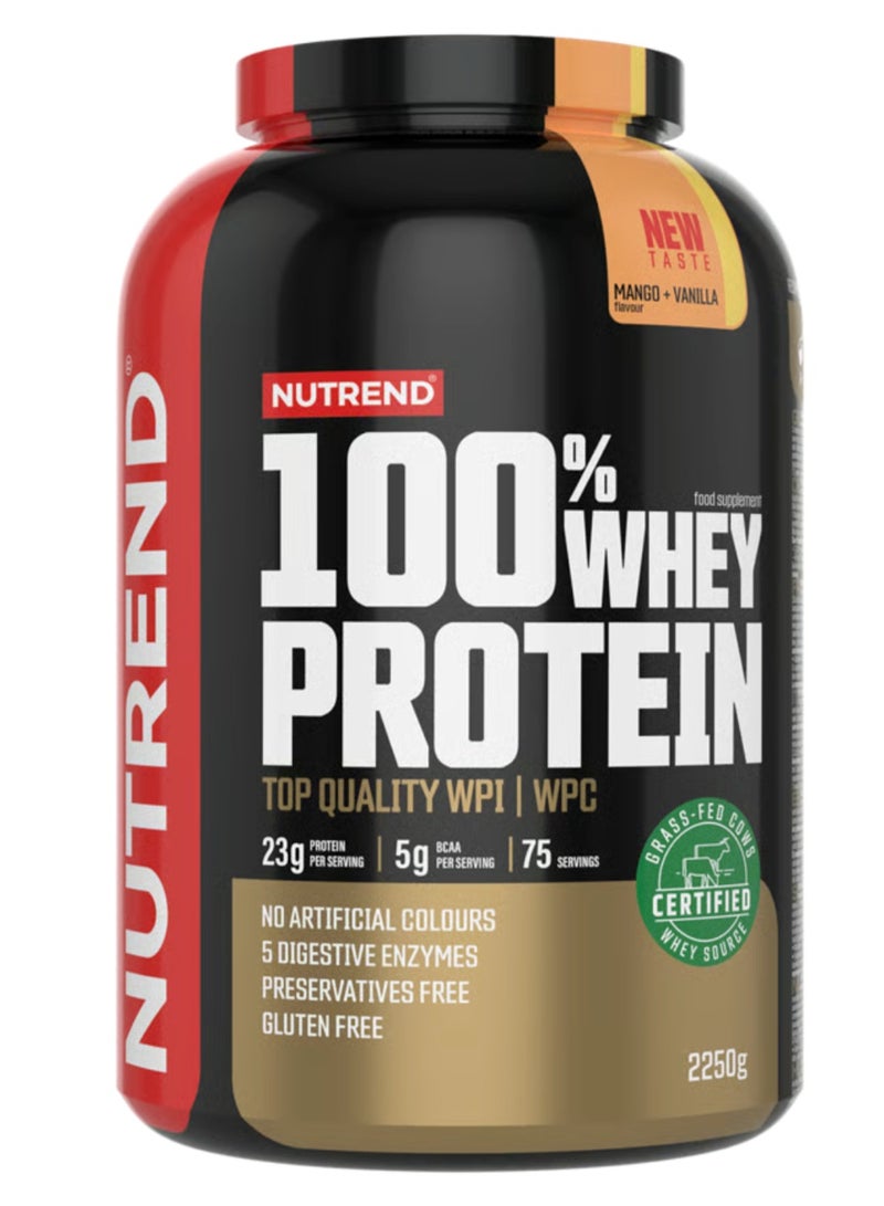 Whey protein 2250g 100%, Mango Vanilla