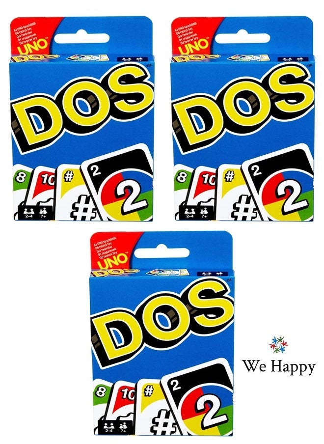 We Happy Pack of 3 We Happy DOS Interactive Indoor Family Card Game Fun Activity  - Image 1