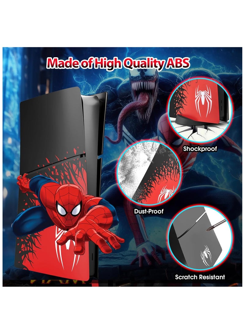 Faceplate for PS5 Slim Digital Edition Superhero Spider Man 2 PS5 Slim Cover Plates Digital Console Premium for PlayStation 5 Slim - Image 5