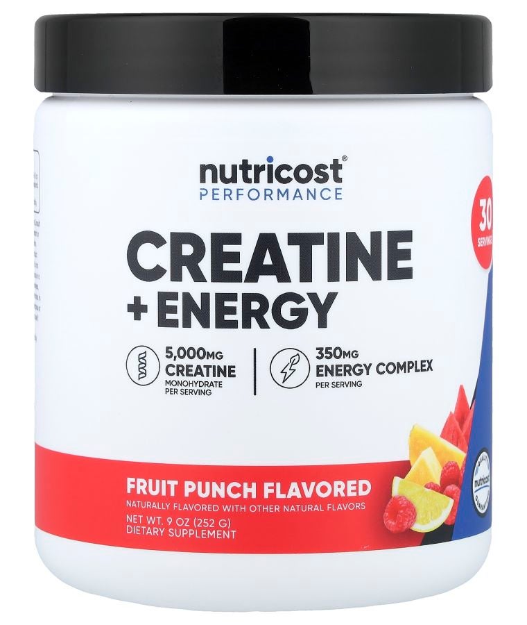 Performance Creatine + Energy Fruit Punch 9 oz (252 g)