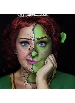 MEICOLY MEICOLY Light Green Face Body Paint for Christmas Makeup Stocking Stuffers,Water Based Washable Body Paint,Green Face Paint for Adults and Kids,Camouflage Hunting Camo Gamora Witch Cosplay Makeup  - Image 5