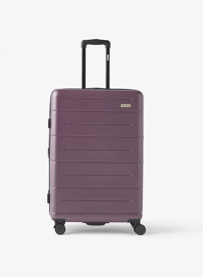 Wave Textured Hardcase Luggage Trolley Bag with Retractable Handle