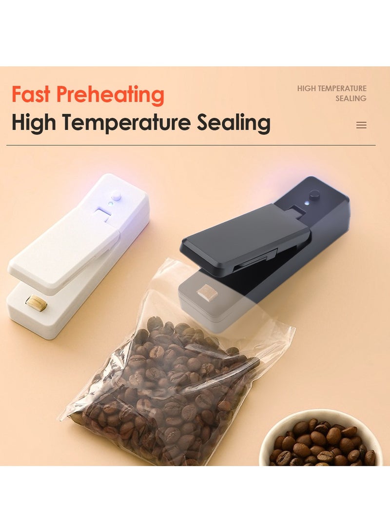 AROAQ Mini Bag Sealer, 2 in 1 Heat Seal and Cutter Mini Food Sealer, Portable Chargeable Heat Vacuum Sealers Plastic Sealer, Handheld Heat Sealer for Plastic Bags Food Storage0  - Image 4