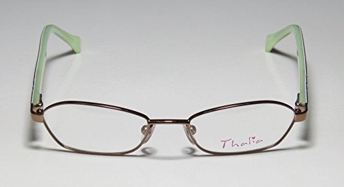 THALIA SODI Thalia Kesara Womens/Ladies Designer Full-rim Flexible Hinges Eyeglasses/Spectacles (45-16-130, Shiny Brown/Tortoise) - Image 3