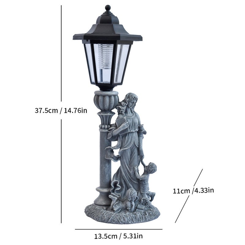 Hot Selling Rabbit Family Solar Outdoor Light Resin Statue for Garden Lawn Decorative Night Lamp - Image 1