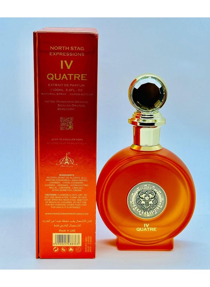 PARIS CORNER Expressions IV Quatre - Unisex EDP - 100ml - Image 3