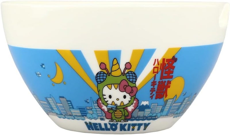 Bio World Hello Kitty Kaiju Ceramic 20 oz Ramen Bowl with Chopsticks - Image 4