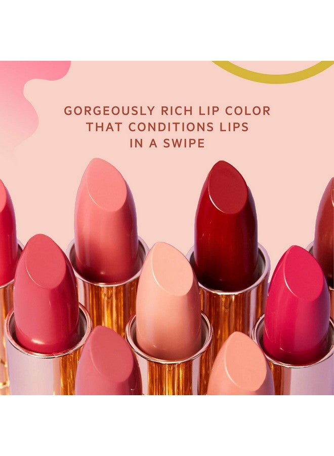 Flower Beauty Petal Pout Lipstickcruelty Freenourishing & Highly Pigmented Lip Color With Antioxidants (Fuchsia Flushmatte) - Image 3