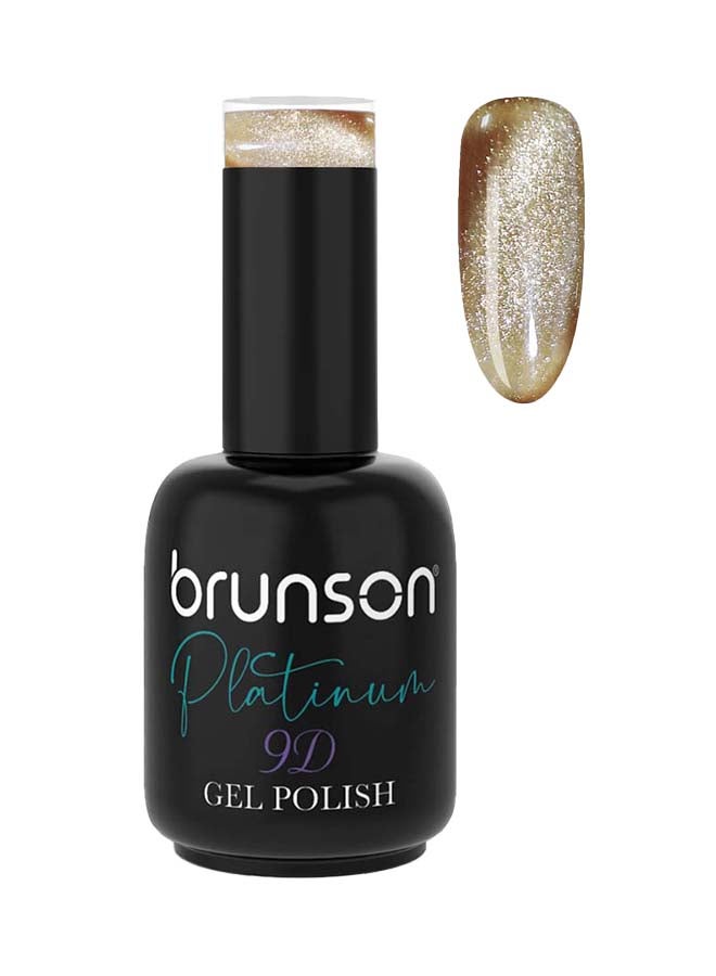 brunson Platinum Cat Eye Shiny Holographic 9D, Glitter Soak Off Gel Nail Polish BSM510 - Image 1
