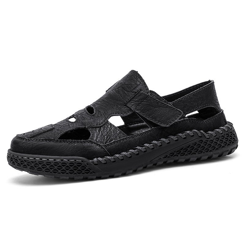 2025 -Selling Closed-Toe Sandals For Men, Summer Beach Sandals, Trendy Men'S Hand-Stitched Large Size Slippers - Image 1