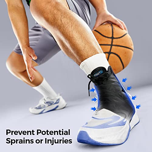 FREETOO Ankle Brace Maximum Metal Support for Men & Women, Compression Foot Support for Sprained Ankle, Plantar Fasciitis,Injury Recovery, Lace up Ankle Support for Running Volleyball Left/Right - Image 4