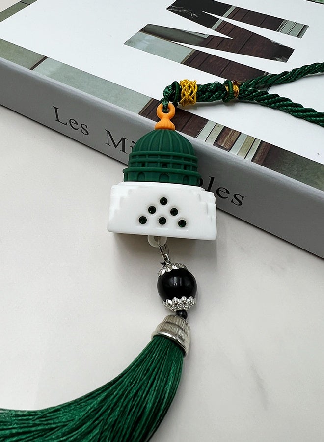 Generic High end car pendant, rearview mirror, simplified architectural design, high-end car decoration parts, interior pendant  - Image 2