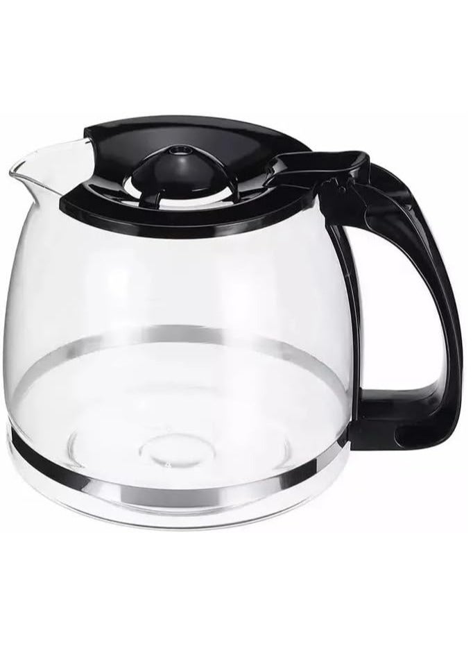 دي إل سي  إبريق ماكينة القهوة D LC، الأباريق، استبدال وعاء ماكينة القهوة، سعة 1200 مل، أسود، ضمان لمدة عامين - DLC-73312 - Image 1