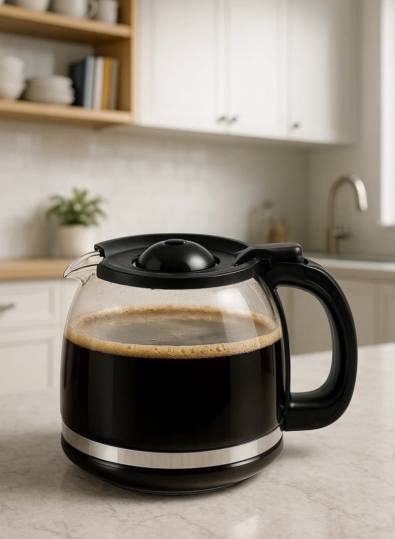 دي إل سي  إبريق ماكينة القهوة D LC، الأباريق، استبدال وعاء ماكينة القهوة، سعة 1200 مل، أسود، ضمان لمدة عامين - DLC-73312 - Image 5