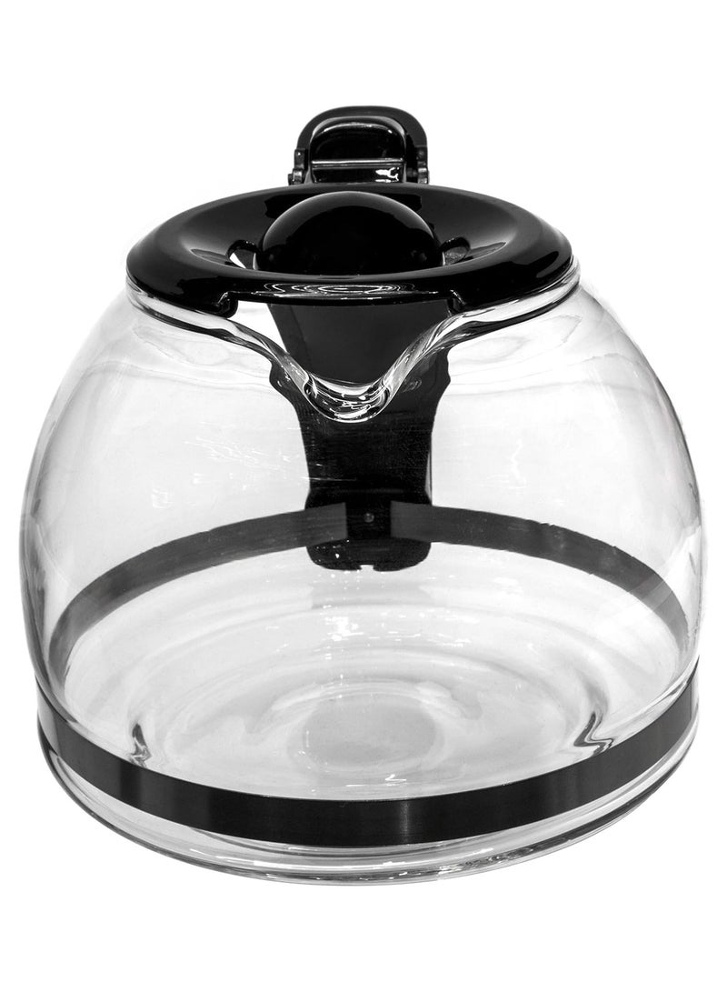 دي إل سي  إبريق ماكينة القهوة D LC، الأباريق، استبدال وعاء ماكينة القهوة، سعة 1200 مل، أسود، ضمان لمدة عامين - DLC-73312 - Image 2