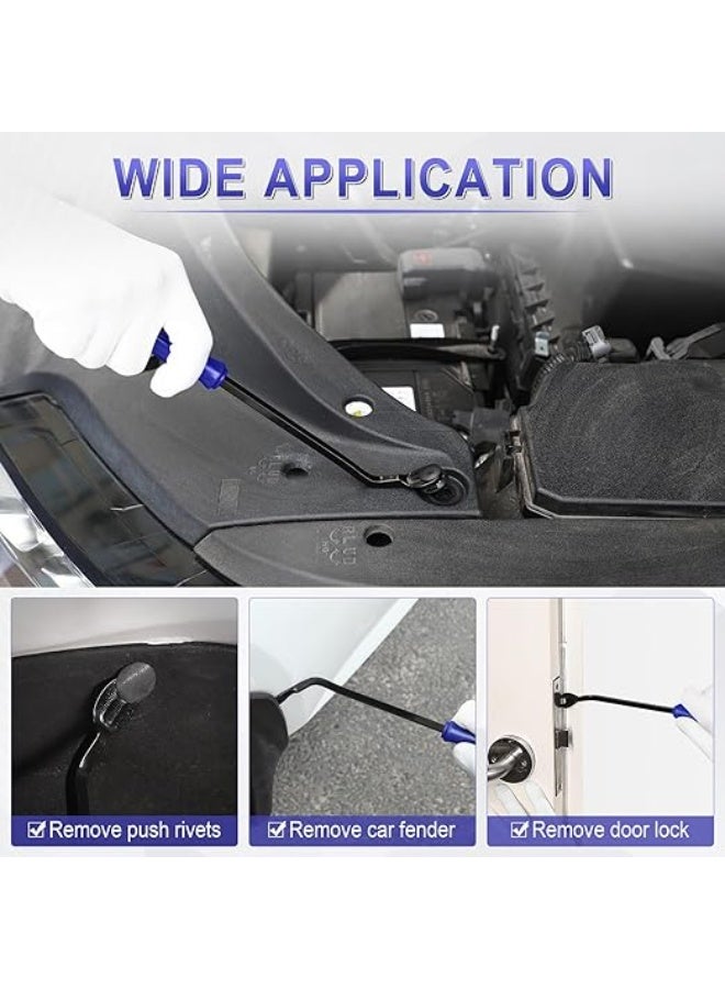 5 قطعة السيارات تقليم أداة إزالة الصواميل كيت لا خدش البلاستيك حدق أداة كيت - الداخلية الباب لوحة كليب السحابة إزالة مجموعة ل سيارة داش راديو الصوت المثبت الأزرق - Image 5