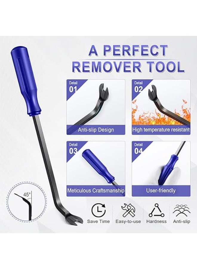 5 قطعة السيارات تقليم أداة إزالة الصواميل كيت لا خدش البلاستيك حدق أداة كيت - الداخلية الباب لوحة كليب السحابة إزالة مجموعة ل سيارة داش راديو الصوت المثبت الأزرق - Image 4