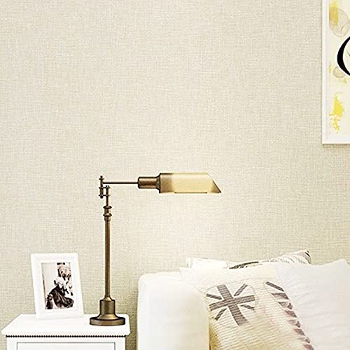 wolpin DIY Self Adhesive Wall Stickers Wallpaper (45 x 600 CM, Beige) | for Bedroom Faux Grasscloth Modern Living Room Decor Textured Wall Covering DIY Decals - Image 2